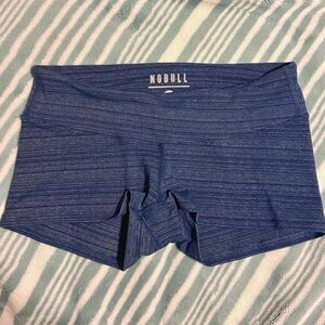Nobull 2” Low Rise Shorts Blue Heather Stripe